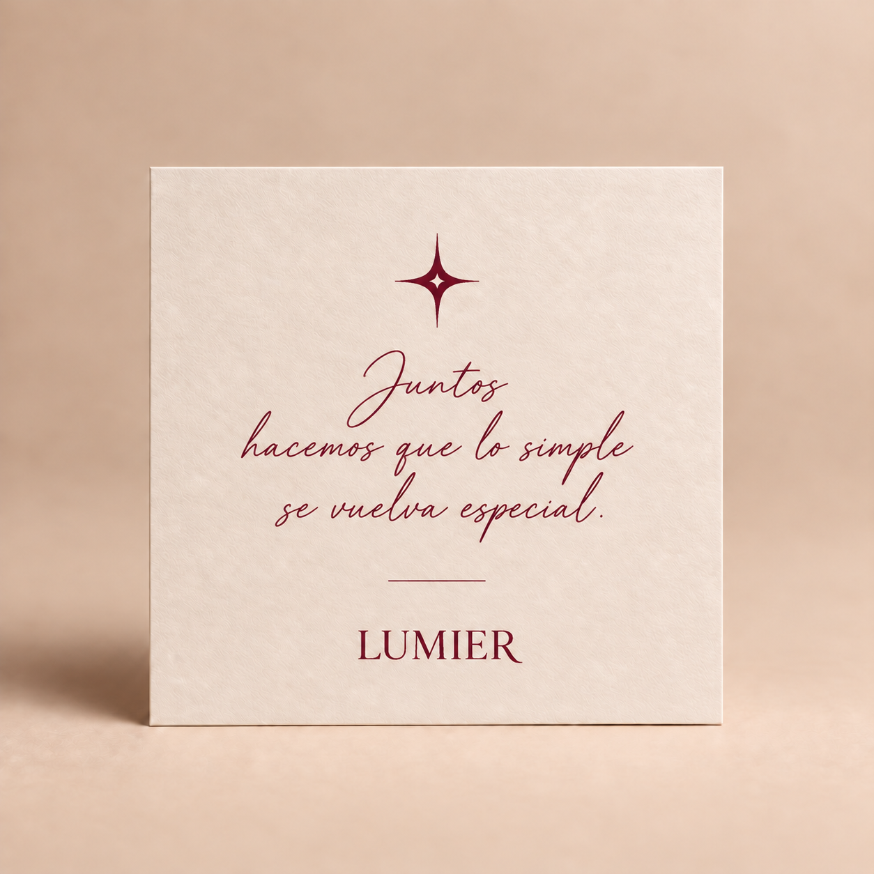 Tarjeta dedicatoria de regalo caligrafiada